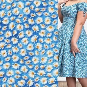 NEW 1X PLUS Heart of Haute Dress  Vibrant garden dainty daisy HILDA daisies